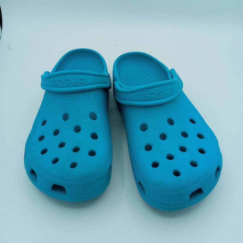 Crocs Classic Unisex Teal Slip on Comfort Clog Shoes